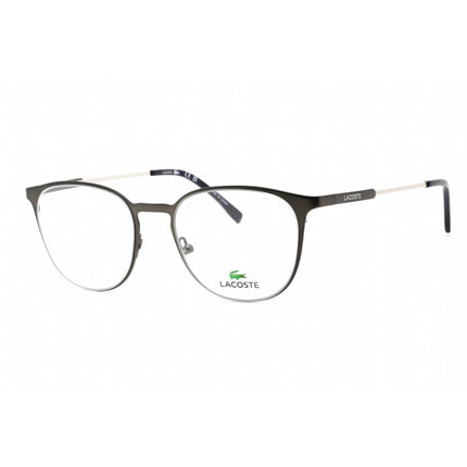 Lacoste Unisex Eyeglasses - Matte Dark Grey Rectangular Frame Clear Lens | L2288 021 ,