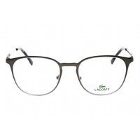 Lacoste Unisex Eyeglasses - Matte Dark Grey Rectangular Frame Clear Lens | L2288 021 ,