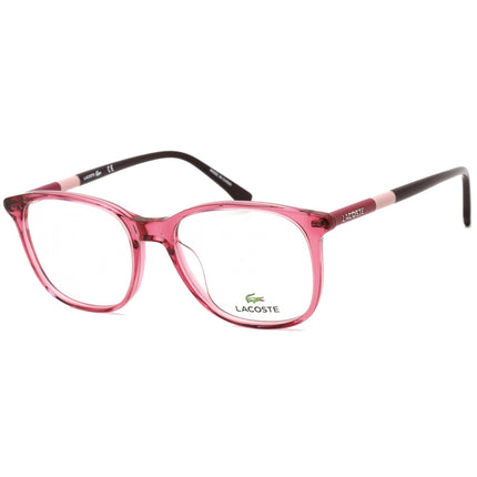 Lacoste Unisex Eyeglasses - Rose and Brown Square Shaped Plastic Frame | L2770 662 ,
