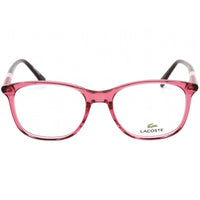 Lacoste Unisex Eyeglasses - Rose and Brown Square Shaped Plastic Frame | L2770 662 ,