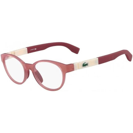 Lacoste Unisex Eyeglasses - Rose Round Full-Rim Plastic Frame | LACOSTE L3628 662 ,