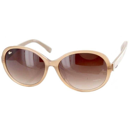 Lacoste Unisex Sunglasses - Beige Oversized Frame Brown Lens | LACOSTE L841SA 264 ,