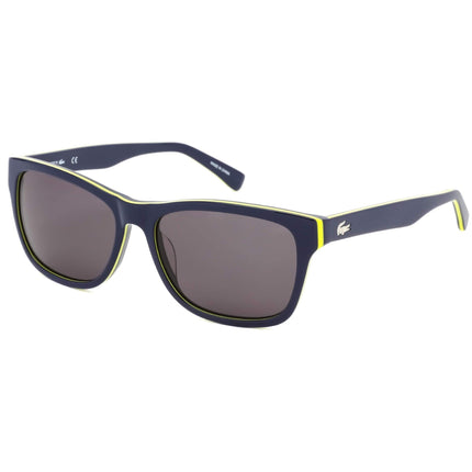 Lacoste Unisex Sunglasses - Blue and Yellow Rectangular Plastic Frame | L683S 414 ,
