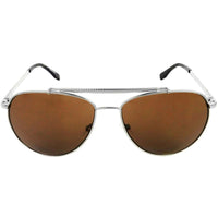 Lacoste Unisex Sunglasses - Brown Polycarbonate Lens Gunmetal Metal Frame | L177S 033 ,
