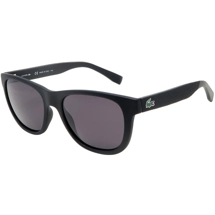 Lacoste Unisex Sunglasses - Dark Grey Lens Full Rim Black Square Frame | L848S 001 ,
