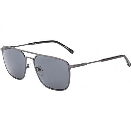 Lacoste Unisex Sunglasses - Full Rim Matte Gunmetal Pilot Shaped Frame | L194S 033 ,