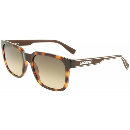 Lacoste Unisex Sunglasses - Gradient Lens Havana Rectangular Shape Frame | L967S 230 ,
