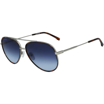 Lacoste Unisex Sunglasses - Gradient Lens Matte Light Grey Metal Frame | L247S 050 ,