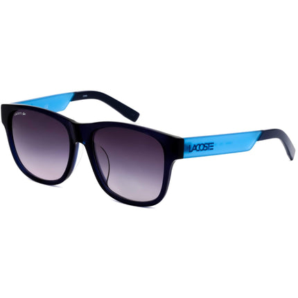 Lacoste Unisex Sunglasses - Grey Gradient Lens Blue/Black Square Frame | L835SA 424 ,