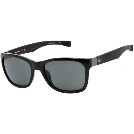 Lacoste Unisex Sunglasses - Grey Lens Full Rim Black Square Shape Frame | L662SP 001 ,