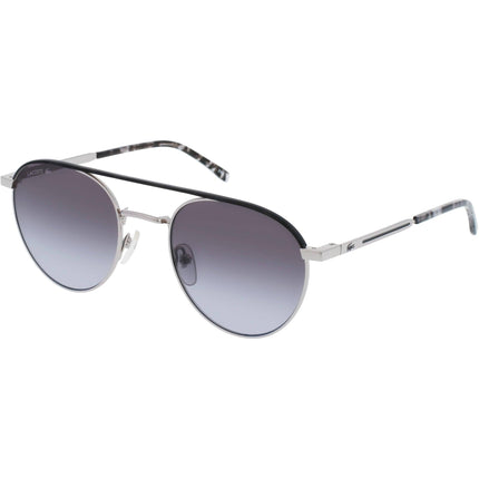 Lacoste Unisex Sunglasses - Light Grey Metal Full Rim Pilot Frame | LACOSTE L228S 038 ,