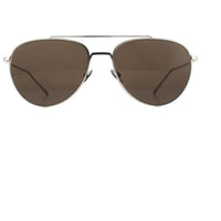 Lacoste Unisex Sunglasses - Matte Palladium Metal Frame Brown Lens | LACOSTE L195S 028 ,