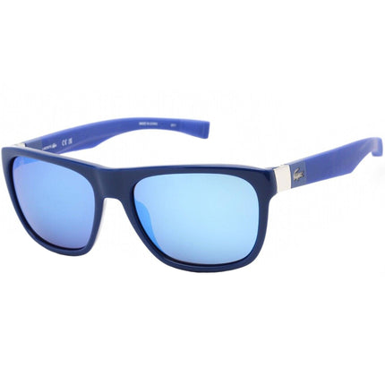 Lacoste Unisex Sunglasses - Polycarbonate Lens Blue Square Shape Frame | L664S 414 ,