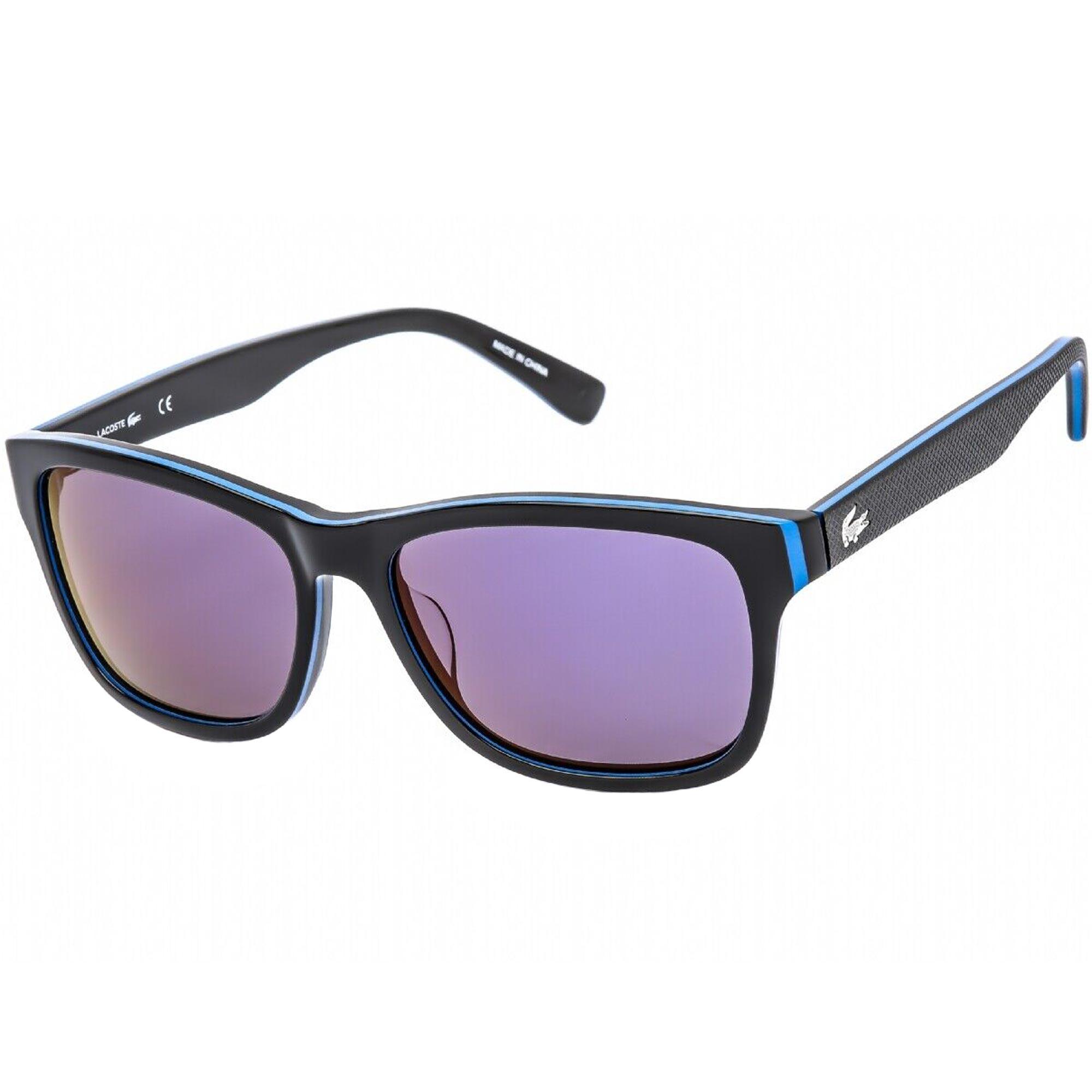 Lacoste Unisex Sunglasses - Purple CR39 Lens Black and Blue