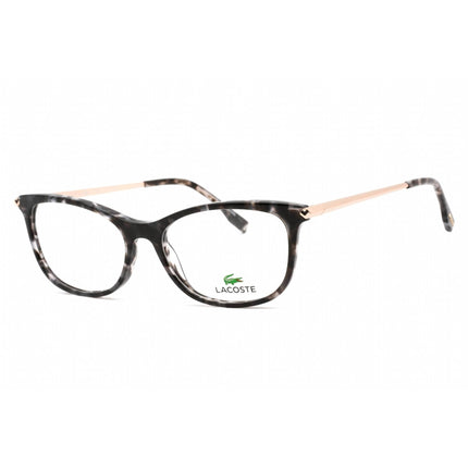Lacoste Women's Eyeglasses - Black Havana Rectangular Frame Clear Lens | L2863 215 ,