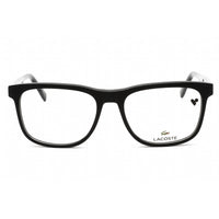 Lacoste Women's Eyeglasses - Black/Wood Rectangular Frame Clear Demo Lens | L2849 001 ,
