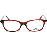 Lacoste Women's Eyeglasses - Clear Demo Lens Burgundy and Havana Frame | L2830 604 ,