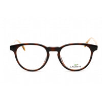 Lacoste Women's Eyeglasses - Clear Demo Lens Havana Plastic Round Frame | L2838 214 ,