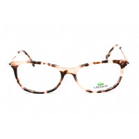 Lacoste Women's Eyeglasses - Clear Lens Rose Havana Plastic Cat Eye Frame | L2863 219 ,