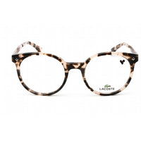 Lacoste Women's Eyeglasses - Clear Lens Rose Havana Plastic Round Frame | L2806 219 ,
