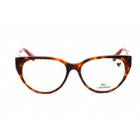 Lacoste Women's Eyeglasses - Clear Lens Tortoise Plastic Cat Eye Frame | L2906 240 ,