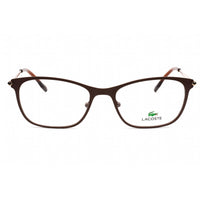 Lacoste Women's Eyeglasses - Full Rim Brown/Rose Gold Rectangular Frame | L2276 210 ,