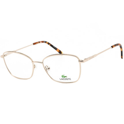 Lacoste Women's Eyeglasses - Full Rim Gold Cat Eye Shaped Metal Frame | L2281 710 ,