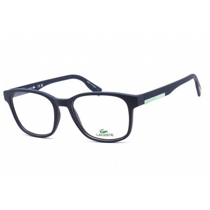 Lacoste Women's Eyeglasses - Full Rim Matte Blue Plastic Rectangular Frame | L2914 401 ,