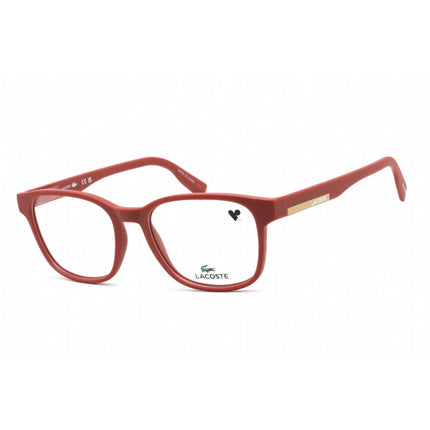 Lacoste Women's Eyeglasses - Full Rim Matte Burgundy Plastic Rectangular | L2914 601 ,