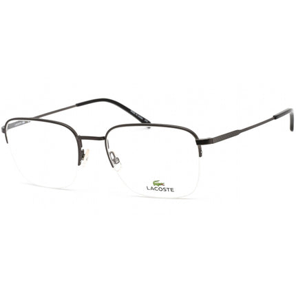 Lacoste Women's Eyeglasses - Matte Dark Gunmetal Rectangular Metal Frame | L2254 033 ,