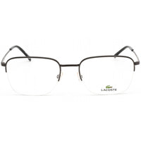 Lacoste Women's Eyeglasses - Matte Dark Gunmetal Rectangular Metal Frame | L2254 033 ,