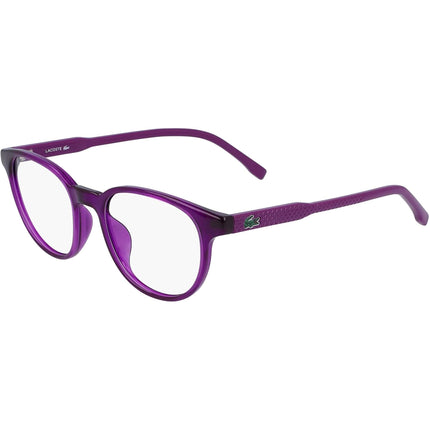 Lacoste Women's Eyeglasses - Purple Plastic Full Rim Round Frame | LACOSTE L3631 513 ,
