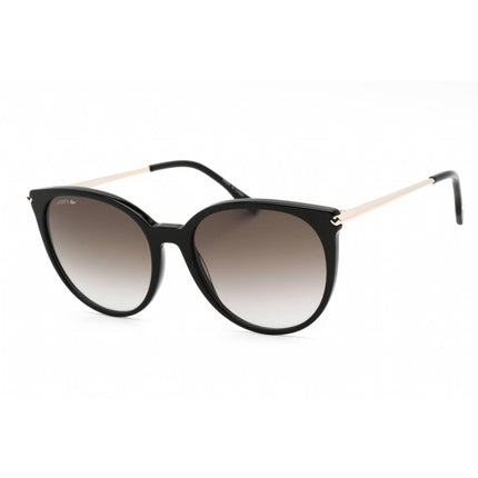 Lacoste Women's Sunglasses - Black Oval Shape Frame Grey Gradient Lens | L928S 001 ,