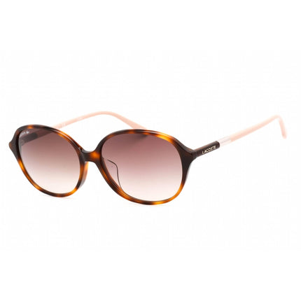 Lacoste Women's Sunglasses - Full Rim Havana Plastic Oval Shape Frame | L854SA 214 ,