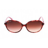 Lacoste Women's Sunglasses - Full Rim Pink Havana Plastic Oval Frame | L854SA 220 ,