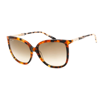 Lacoste Women's Sunglasses - Gradient Lens Light Havana Butterfly Frame | L963S 009 ,