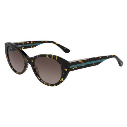 Lacoste Women's Sunglasses - Tort Plastic Cat Eye Frame Brown Lens | LACOSTE L912S 215 ,