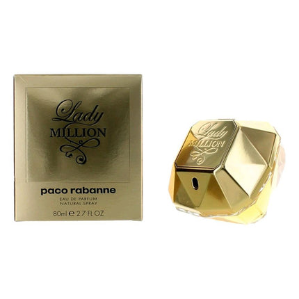 Lady Million by Paco Rabanne, 2.7 oz Eau De Parfum Spray for Women ,