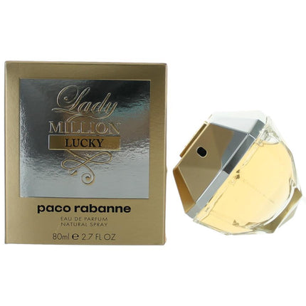 Lady Million Lucky by Paco Rabanne, 2.7 oz Eau De Parfum Spray for Women ,