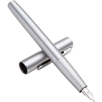 Lamy Fountain Pen - Aion Olive Silver Brushed Aluminum Snapped On ,