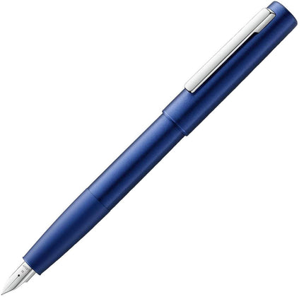 Lamy Fountain Pen - Aion Snap On Cap Blue Anodized Aluminum ,