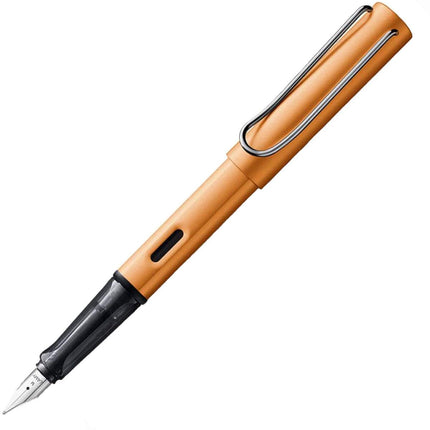 Lamy Fountain Pen - Limited Edition Bronze AL-Star Snap On Cap Metal Clip Plastic Grip ,