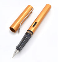Lamy Fountain Pen - Limited Edition Bronze AL-Star Snap On Cap Metal Clip Plastic Grip ,