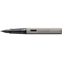 Lamy Fountain Pen - LX Ruthenium Aluminum Black Grip Snap On Cap, Medium Nib | L57-M ,