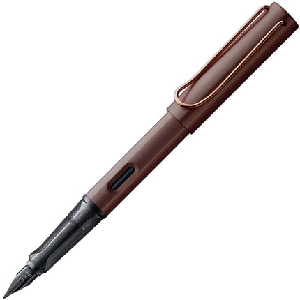 Lamy Fountain Pen - LX Snap On Cap Marron Aluminum and Plastic Grip, Medium Nib | L90M ,