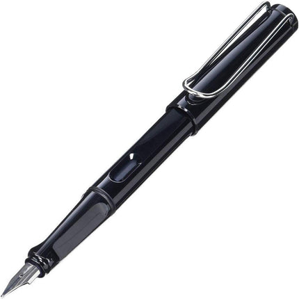 Lamy Fountain Pen - Safari Black ABS Plastic with Metal Clip ,