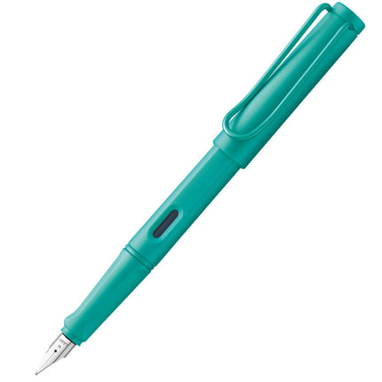 Lamy Fountain Pen - Safari Plastic with Metal Clip, Aquamarine ,
