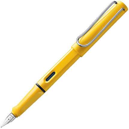 Lamy Fountain Pen - Safari Yellow ABS Plastic with Metal Clip ,