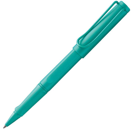 Lamy Rollerball Pen - Safari Plastic Body with Metal Clip, Aquamarine | L321AQ ,