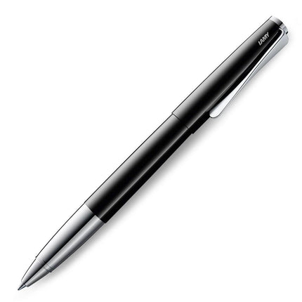 Lamy Rollerball Pen - Studio Lacquer Finish Body Steel Clip, Piano Black | L368PBK ,